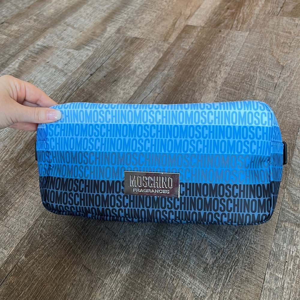 Men’s Moschino fragrance toiletry bag